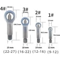thumbnail image 3 of Hearth & Gear Screw Extractor Tool Kit For Stripped And Metal Extraction Set For Broken And Corroded Screws And Tool Bag For Mechanics 32 in 1 Small Screwdriver Set 9 Second Chip Fix Build Driver, 3 of 6