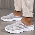 thumbnail image 4 of Dakaela Womens Mesh Walking Mules Comfortable Walking Running Shoes Open Back Slip on Sneakers, 4 of 7
