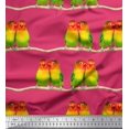 thumbnail image 1 of Soimoi Rayon Fabric Branch & Colorful Parrot Bird Print Sewing Fabric Yard 56 Inch Wide, 1 of 3