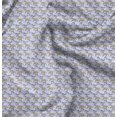 thumbnail image 1 of Soimoi Tissu Popeline Coton Bleu Cheval Courant Imprimés d'Animaux au Mètre 42 Pouces de Large, 1 of 6