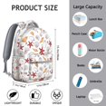 thumbnail image 2 of Nautical Vintage Ocean Backpack Waterproof Scratch-Resistant School Bag with Starfish, Seashells, and Anchor Print, Breathable Foam Padding, Adjustable Straps for Student and Students, 2 of 5