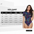 thumbnail image 4 of Cauagu T-Shirts de Quilles Multicolores pour Femmes à Col Rond, Manches Courtes, Hauts, Justaucorps, Combinaison Quotidienne - Moyen, 4 of 6