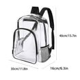thumbnail image 2 of Rvkxad Transparent Clear Backpack, Stadium Approved See-Through Bag for Events, Clear Bag, Festival Backpack, 2 of 2