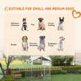 thumbnail image 4 of PawHut 6.6' x 6.6' x 7.8' Covered Dog Kennel for Small Medium Dogs, 4 of 10