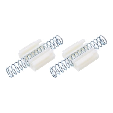 2 Pcs Quincaillerie de Porte Bifold, Quincaillerie de Réparation de Porte de Placard à Ressort pour Porte Coulissante, Ton Argenté