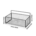 thumbnail image 3 of Leutsin Hanging Storage Baskets Organizer Wall Mount,Hanging Metal Kitchen Baskets,Metal Wire Storage Bin Rack for Kitchen Bathroom Shower Spice Shelf Home Decor Essentials, 3 of 6