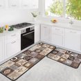 thumbnail image 1 of Coffee Kitchen Rugs Kitchen Mats for Floor 2 Piece, Anti Fatigue Floor Mat for Kitchen, Kitchen Floor Mats for in Front of Sink and Kitchen Matt for Standing for Coffee Kitchen Decor 17"X30"+17"X47", 1 of 5