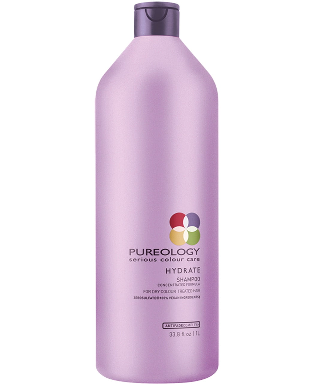 Pureology Hydrate Shampoo: Dry, Colour Treated Hair - 100% Vegan, Zerosulfate, Antifade Complex 1L