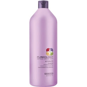 Pureology Hydrate Shampoo: Dry, Colour Treated Hair - 100% Vegan, Zerosulfate, Antifade Complex 1L
