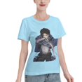 thumbnail image 2 of Women's Basic Short Sleeve T-Shirt Attacking Giant Levi Ackerman, 2 of 6