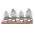thumbnail image 1 of Christmas Metal Star Tree 4 Tealight Holder, 1 of 3