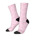 thumbnail image 1 of Lsque Ribbon Bow Printed Men's Crew Socks, Soft Durable Breathable Moisture-Wicking with Odor Control Cotton socks, 1 of 6