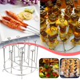 thumbnail image 1 of Oleegame 1 Pce Brochettes de Kebab Plates en Métal Acier Inoxydable BBQ Barbecue Brochette Grand Réutilisable pour Gril, 1 of 9