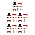 thumbnail image 3 of Transemion Festive Décor Christmas Window Sticker With Adorable Cute Cloth Christmas Window Stickers Door Decal Christmas snowman 5Set, 3 of 6