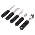 thumbnail image 3 of Adaptive Spoons Knife, 5pcs Stainless Steel Adaptive Utensils Professional Ergonomic Rubber Handle  For Home For Hand Tremors, 3 of 8