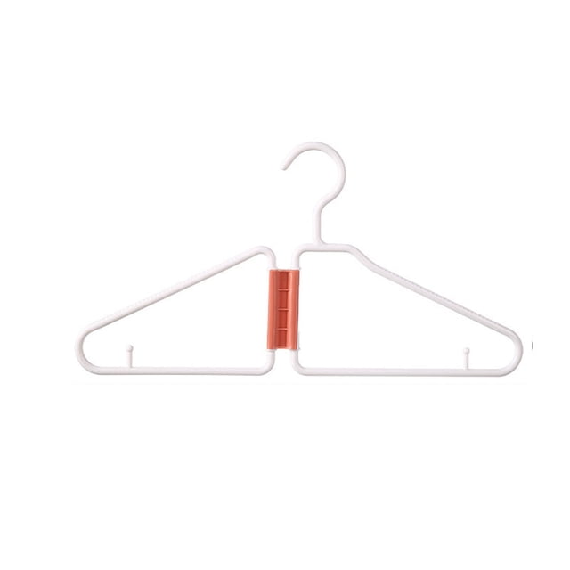 Everyday Low Price! Foldable Plastic Storage Hanger, Space-Saving Folding Clothes Hanger, Home Storage Rack for Organizing Clothes, Garment Hanging Organizer