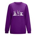 thumbnail image 5 of Hauts pour Femmes Décontractés Été Mode pour Femmes Hauts Décontractés Mignons Imprimés Peluche Col Rond Chandails Sans Capuche pour Femmes Chandails à Capuchon en Liquidation, 5 of 5
