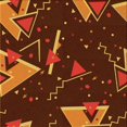 thumbnail image 1 of Ahgly Company Machine Washable Indoor Square Transitional Maroon Red Area Rugs, 7' Square, 1 of 7