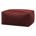 thumbnail image 3 of Gouchee Home Roll Velvet Masala – Pouf rectangulaire rembourré de billes de polystyrène et recouvert d'un velours luxueux – Coussin de sol léger pour salon, chambre à coucher ou bureau, 3 of 6