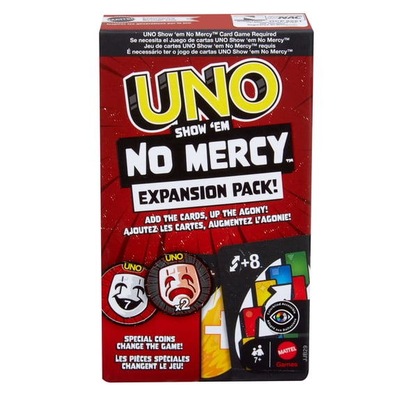 UNO Show ‘em No Mercy Card Game Expansion Pack for Kid, Adult & Family Nights & Parties - Walmart Exclusive