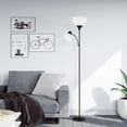 thumbnail image 1 of OUTON 71" Torchiere Floor Lamp with Reading Side Light, 3 Color Temperature Modern LED Standing Light for Living Room, Black, 1 of 6
