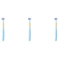 thumbnail image 3 of kurtrusly Childrens Three Sided Toothbrush Fun And Effective Brushing For Children Of All A22 Sky Blue Child 3Set, 3 of 6