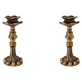 thumbnail image 4 of Thinsony Pillar Candle Holder Candlelight Home Decor Party for Dining Christmas Bronze Type C 2Set, 4 of 6
