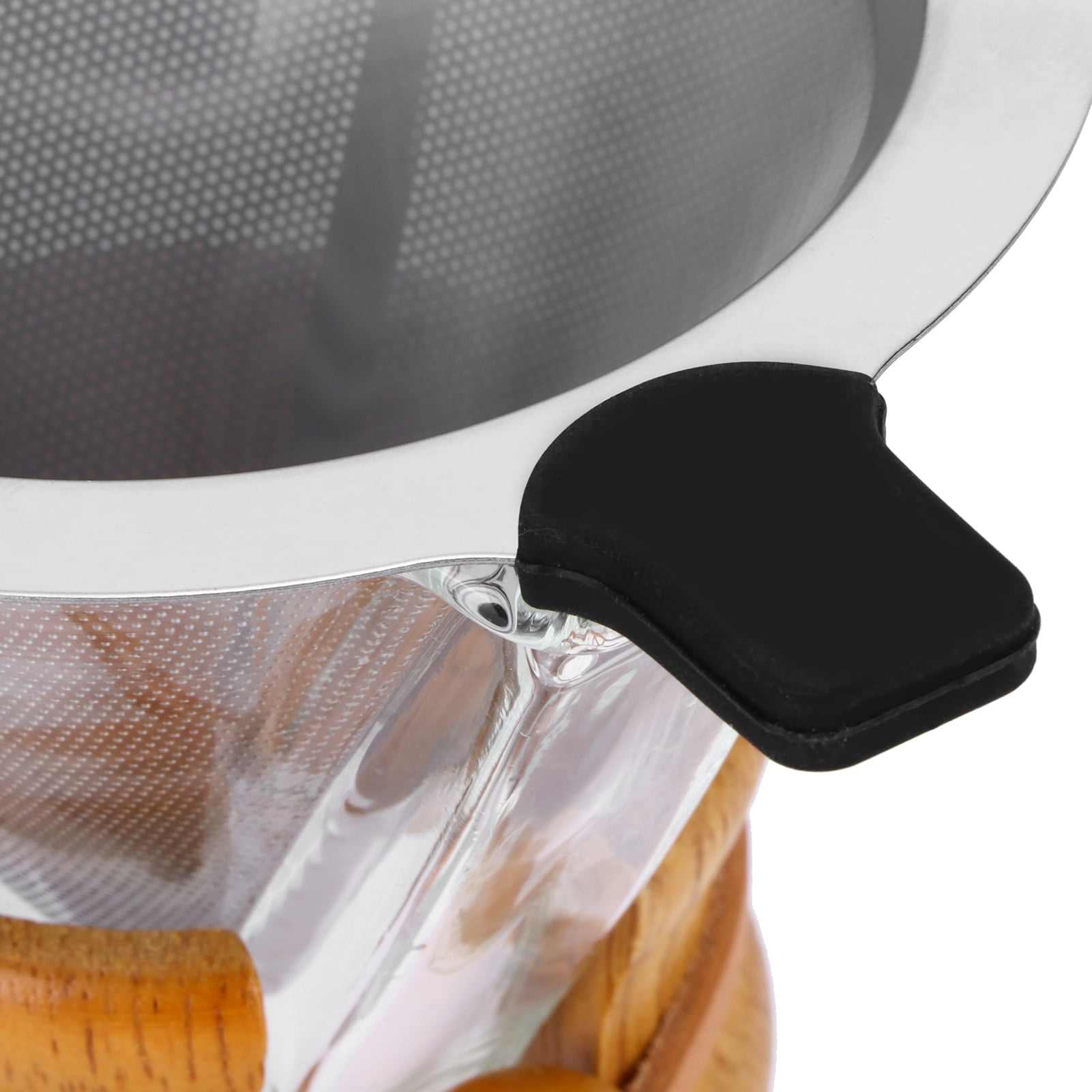 Cafetière en Verre Résistante aux Hautes Températures avec Filtre en Acier Inoxydable pour Infuser le Café