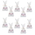 thumbnail image 1 of Cloth Easter Bag For Candy & Bunny Birthday Decorations Themed Bag For Easter Valentines Favors Some Bunny Is One, 1 of 8