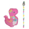 thumbnail image 1 of 1 Set Cartoon Dinosaur Shaped Pinata with Tassel Stick Candy Filled Pinata Party Prop, 1 of 6