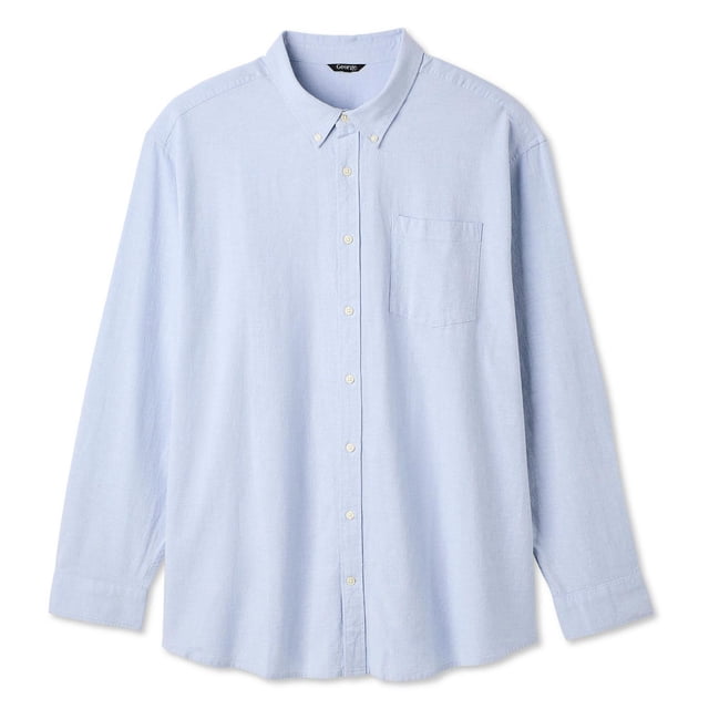 George Big Men's Long-Sleeve Button-Down Shirt