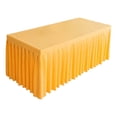 thumbnail image 2 of Jupe de Table en Polyester Uni pour Banquets, Mariages et Conférences, 2 of 6