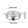 thumbnail image 3 of Friteuse Japonaise en Acier Inoxydable avec Contrôle Précis de la Température et Support de Filtration d'Huile Intégré, 3 of 6
