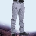 thumbnail image 3 of Pantalon Cargo de Travail Décontracté pour Hommes - Pantalon de Randonnée Léger pour Hommes - Pantalon Long à Jambe Droite pour Homme, Plein Air, Camping, Pêche, avec Multiples Poches, 3 of 6