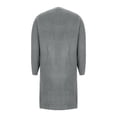 thumbnail image 4 of Sentmoon Womens Fall Sweaters Plus Size Long Sleeve Cardigans Solid Color Stretchy and Flexible Loose Knitted Women Fall Clothes with Pocket Winter Streetwear for Weekend Brunch Outfit Gray M, 4 of 7