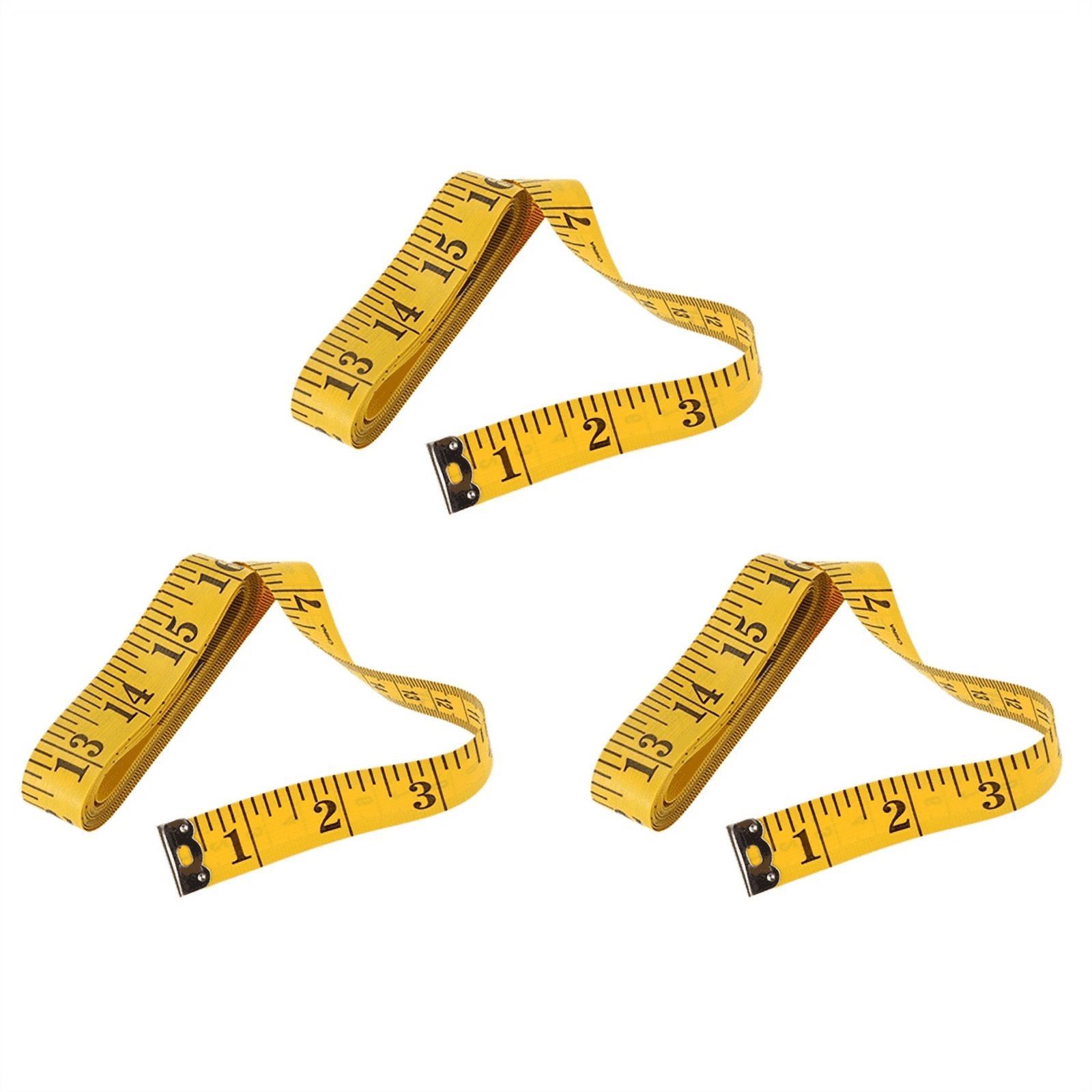 3X 120 Inch Tape Measure Rule of Tailor.,3 x tape measure,Yellow & black
