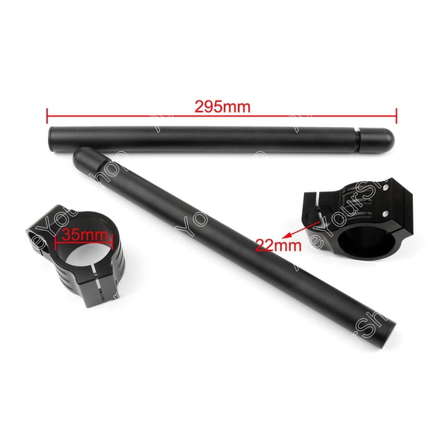 Universal Motoycycle Clip-On Handlebars For YAMAHA RZ350 1984-1986 35mm Black