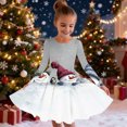 thumbnail image 2 of RXMEKW Robe Patineuse de Noël Imprimée pour Filles à Manches Longues à Col Rond Robe Tournoyante pour Récital et Fête pour l'École des Fêtes et les Événements Festifs, 2 of 5