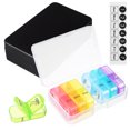 thumbnail image 4 of 2 Pcs Pill Organizer Weekly Travel Pill Box Compartment Pill Organizer Portable 7 Day Pill Case, 4 of 9