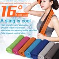 thumbnail image 3 of HEVIRGO Serviette Rafraîchissante en Maille Unie d'Été pour Sport Course Jogging Extérieur Gym Glacière, 3 of 10