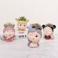 thumbnail image 4 of Ceramic Plant Pots Handmade Desktop Modeling Flower Pot For Indoor Outdoor(Playful), 4 of 7