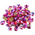 thumbnail image 4 of stanreset 50 Pieces Glass Crystal Set Gem Glitter Personalized 3D Tips Decoration Art Rhinestones Manicure Accessories Wedding Dress Bright Red AB, 4 of 6