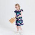thumbnail image 3 of RXIRUCGD 2025 Vêtements d'Été pour Enfants Robe d'Été à Manches à Volants pour Filles 4-14T, 3 of 7