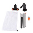 thumbnail image 2 of Pool Vacuum Cleaner, Portable Pond Vacuum Cleaner, Water Vacuum Cleaner with 5 Section Aluminum Alloy Rod, Nylon Fine Mesh Bag Quick Connection for Spa and Hot Tub Cleaning, 2 of 7
