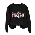 thumbnail image 2 of EGNMCR Easter T-Shirt Imprimé T-Shirts Graphiques pour Femmes T-Shirts pour Femmes T-Shirt à Col Rond pour Femmes Haut à Manches Longues Imprimé Easter Chandails T-Shirt pour Femmes, 2 of 5