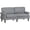Light Gray, variant on HOMCOM Traditional Style Double Sofa, 2 Seater Nail Head Accent Loveseat, Light Grey, Sponge Padding and Rubber Wood Leg, Living Room, Dining Room, Bedroom, Office
