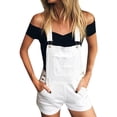 thumbnail image 1 of Babysbule Women's Short Length Loose Fit Denim Overall, L, 1 of 7