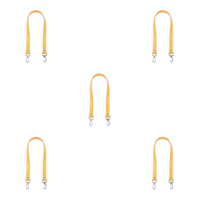 relayinert Stylish Shoulder Strap For Bag PU Leather Craftsmanship Multi-Color Options Classic Shoulder Bag Strap Bag Accessories yellow 5Set