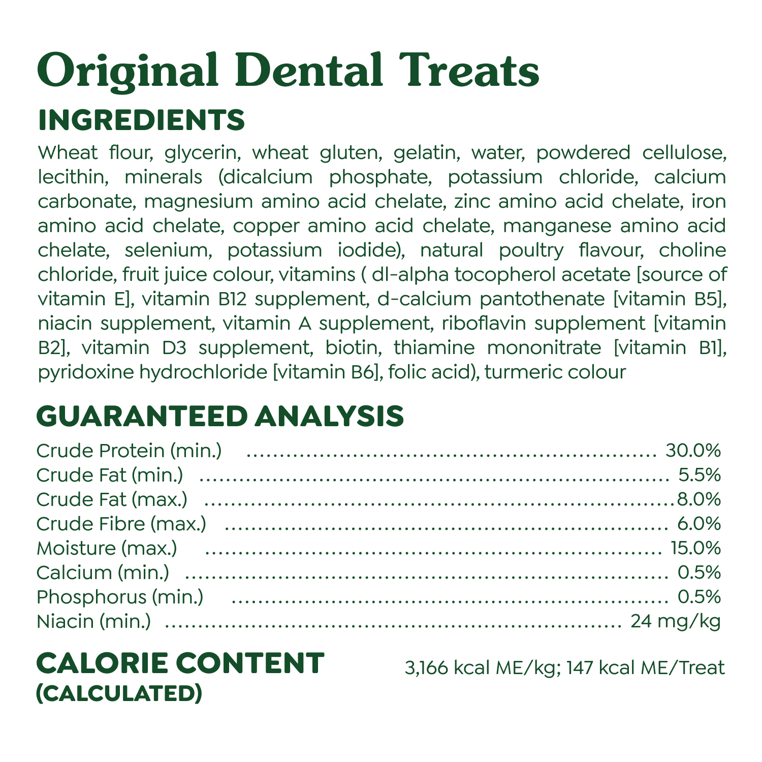 Gâteries dentaires naturelles pour chiens adultes GREENIES Original GRAND format