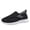 Black, variant on XIMIN Walking Shoes for Men Wide Diabetic Shoes Zero Drop Shoes Adjustable Barefoot Shoes Breathable Wide Width Arthritis Edema Outdoor Running Shoes (8, Black)